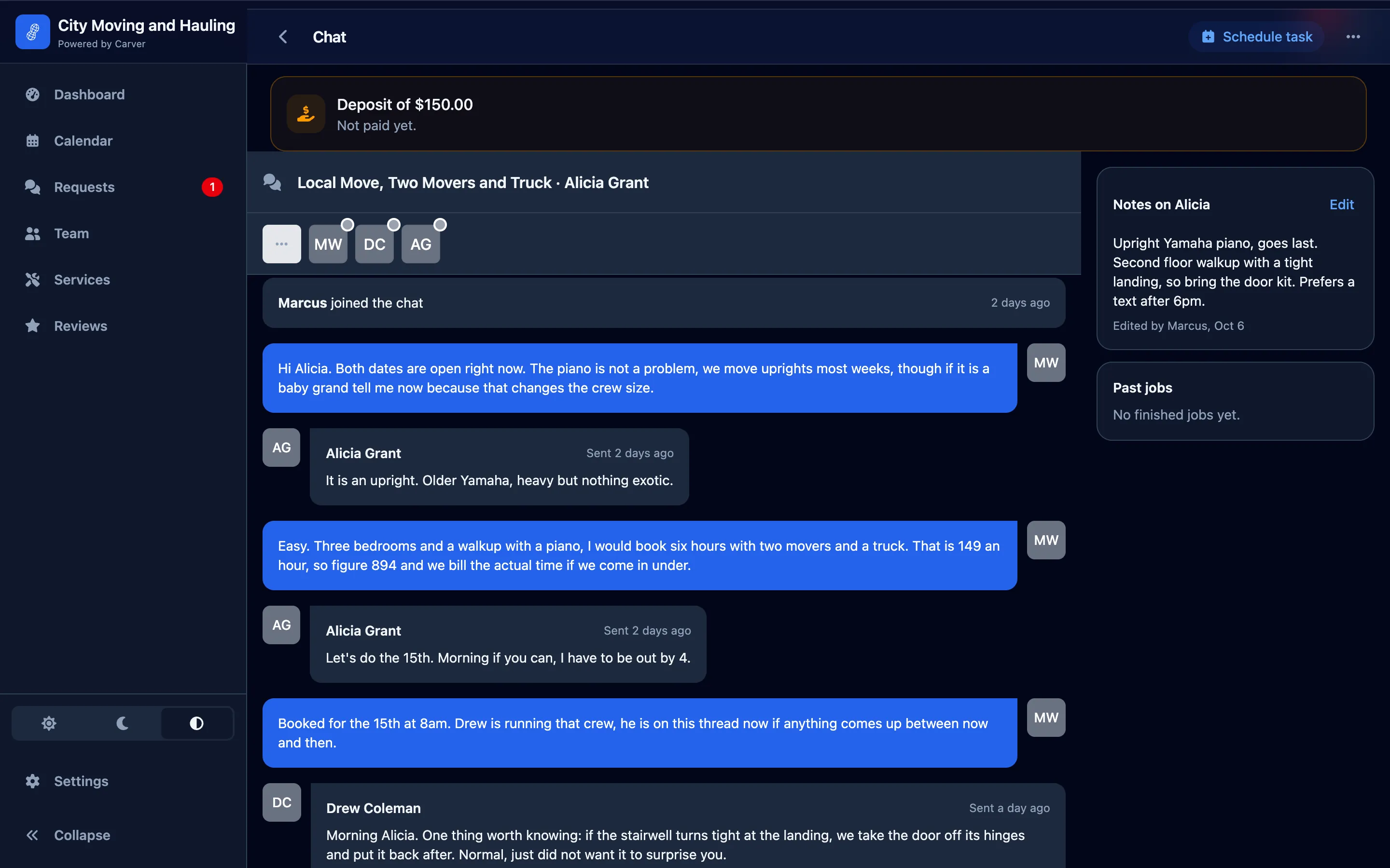 Quoting in the conversation