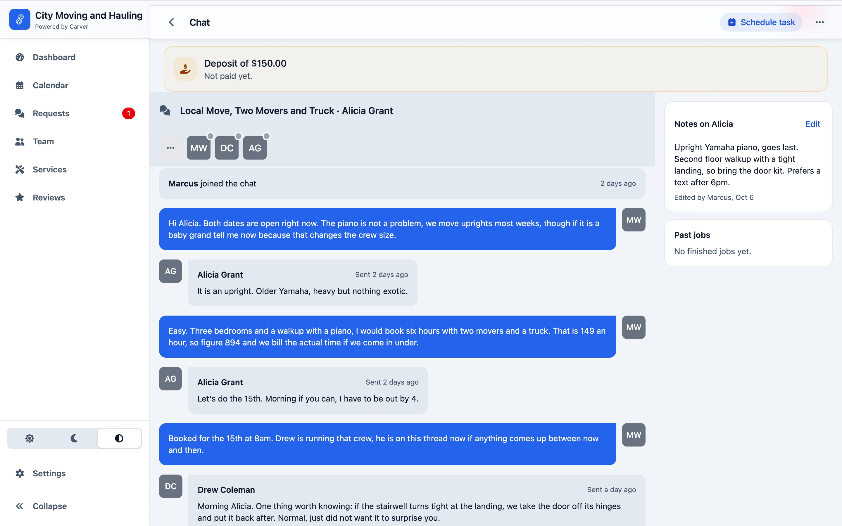 Quoting in the conversation