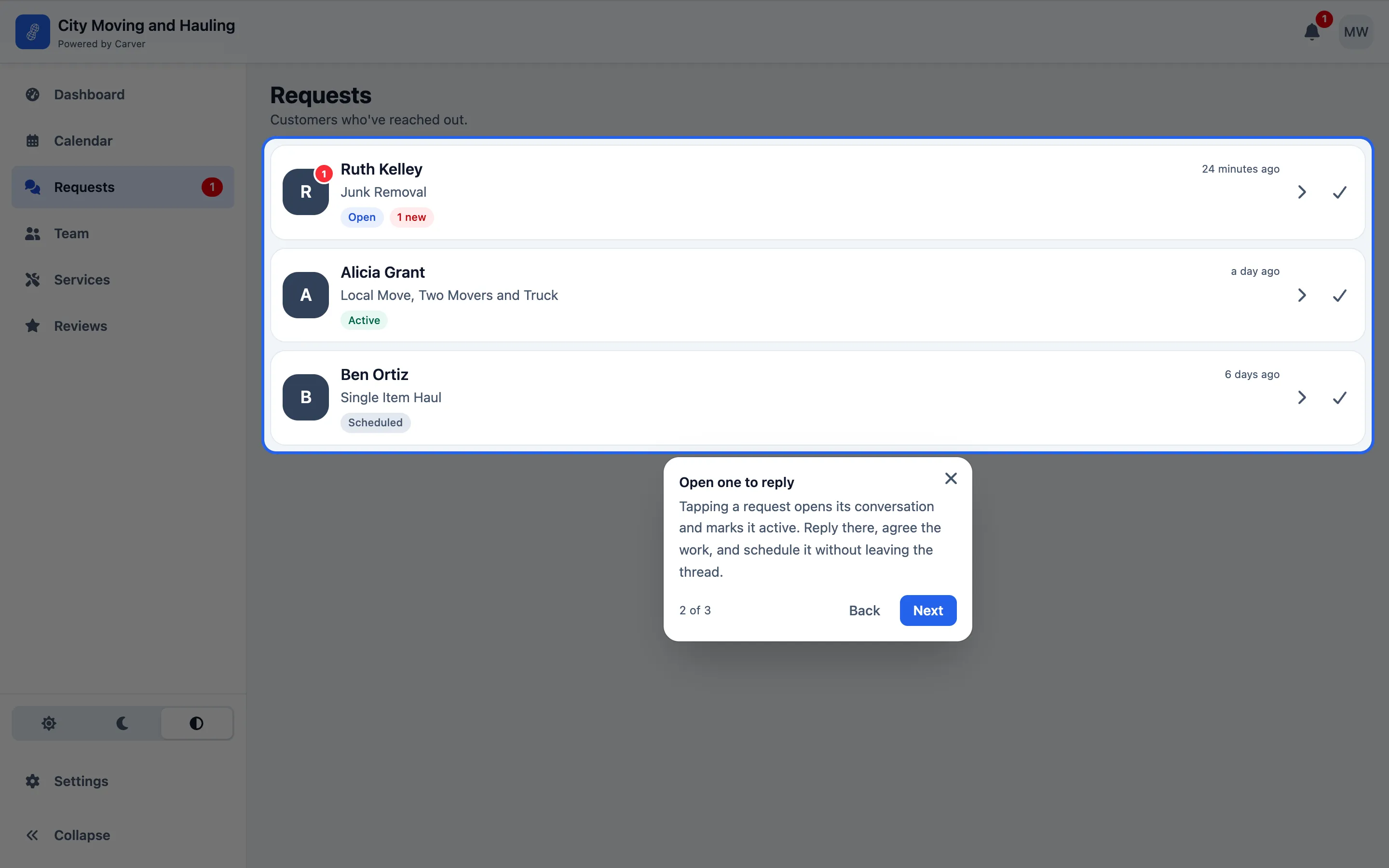 Requests, the first time