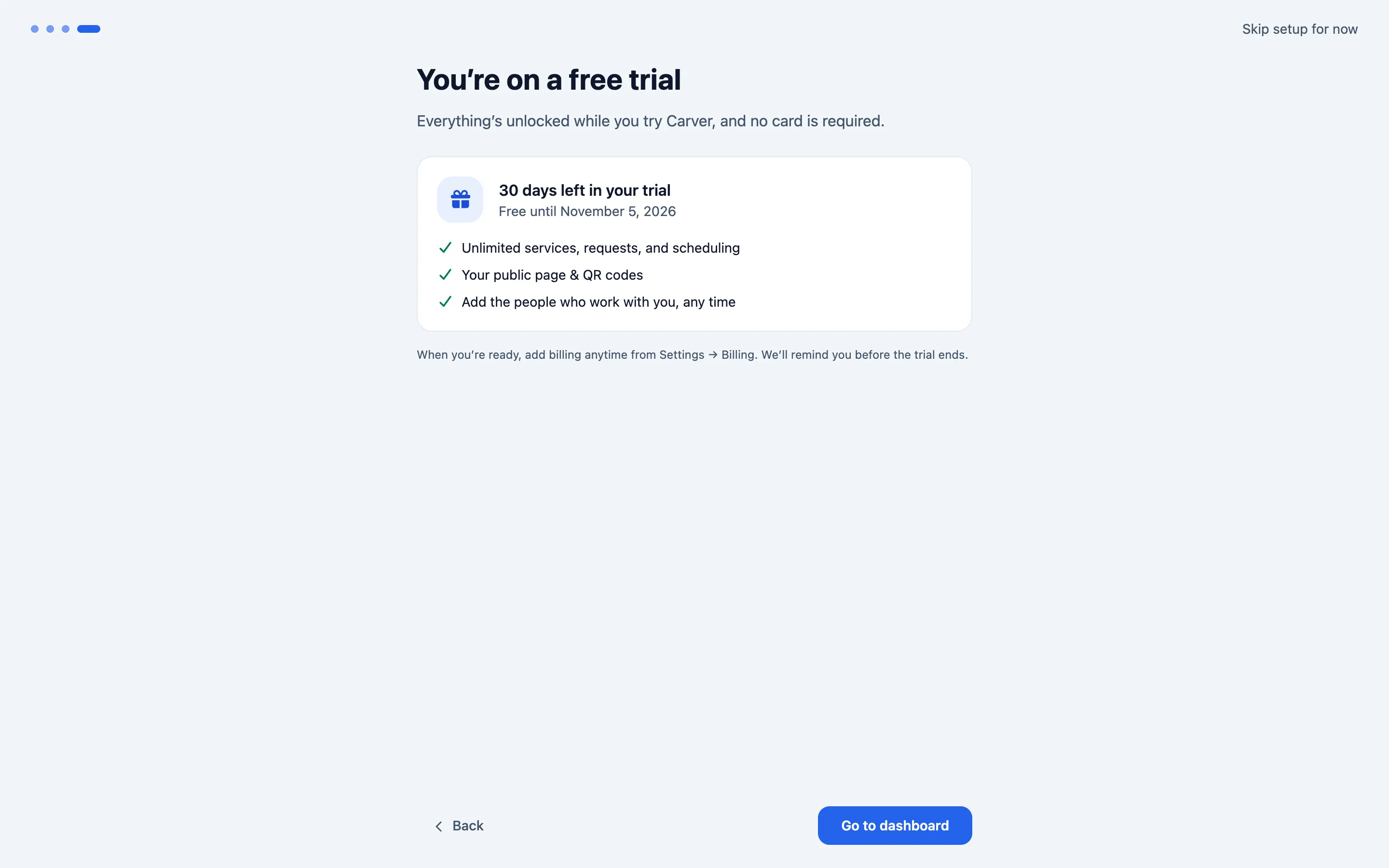 Step 4, the trial
